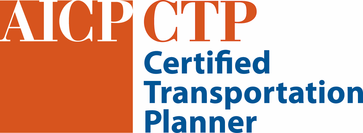 AICP CTP certified transportation planner